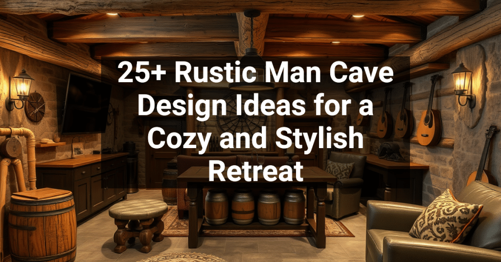 25+ Rustic Man Cave Design Ideas for a Cozy and Stylish Retreat