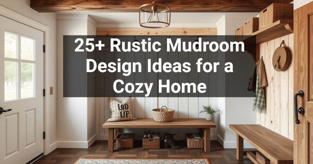 25+ Rustic Mudroom Design Ideas for a Cozy Home