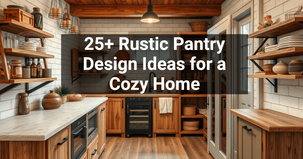 25+ Rustic Pantry Design Ideas for a Cozy Home