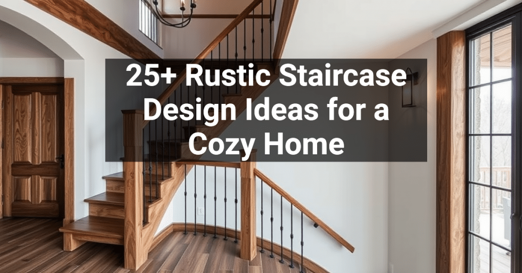 25+ Rustic Staircase Design Ideas for a Cozy Home