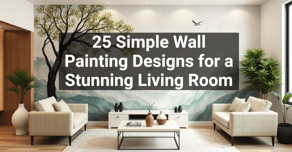 25 Simple Wall Painting Designs for a Stunning Living Room