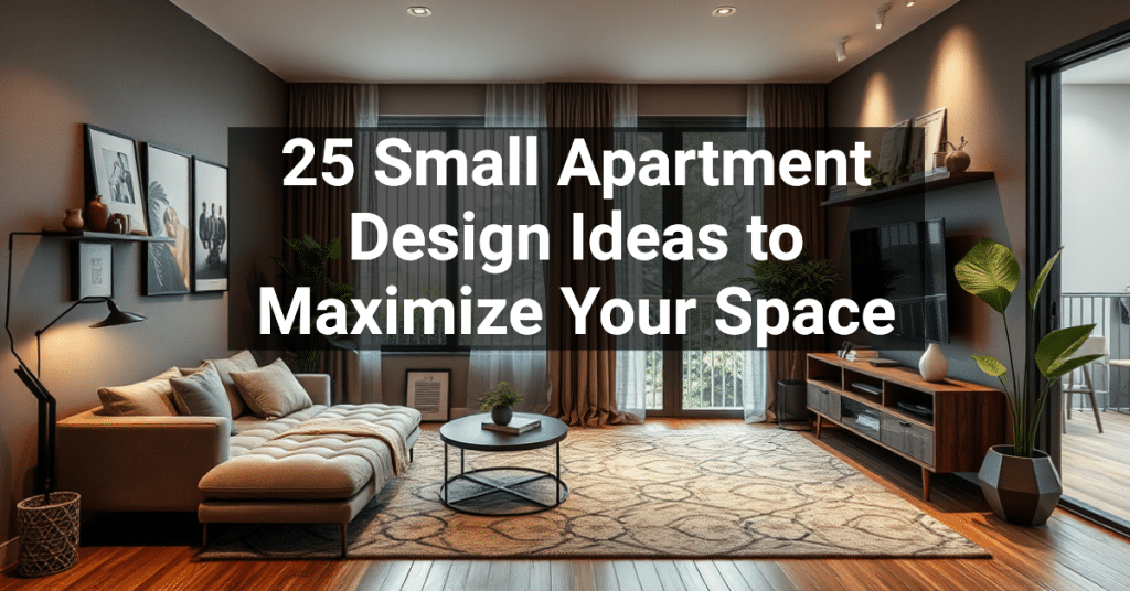 25 Small Apartment Design Ideas to Maximize Your Space