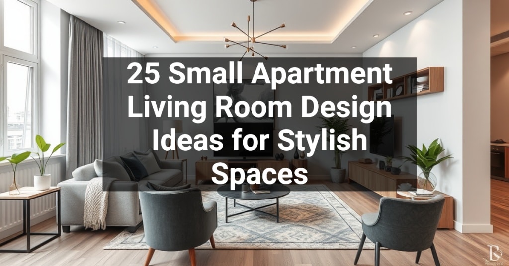 25 Small Apartment Living Room Design Ideas for Stylish Spaces