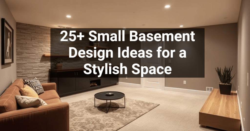 25+ Small Basement Design Ideas for a Stylish Space