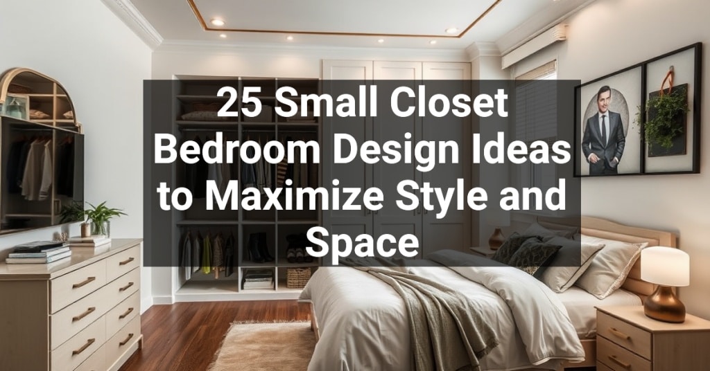 25 Small Closet Bedroom Design Ideas to Maximize Style and Space