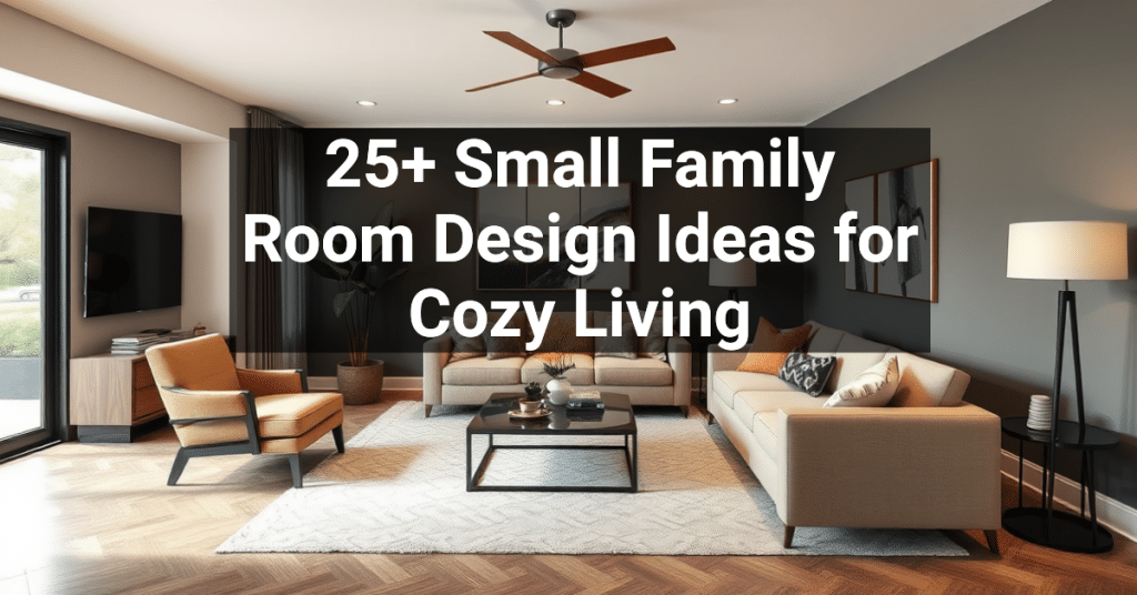 25+ Small Family Room Design Ideas for Cozy Living