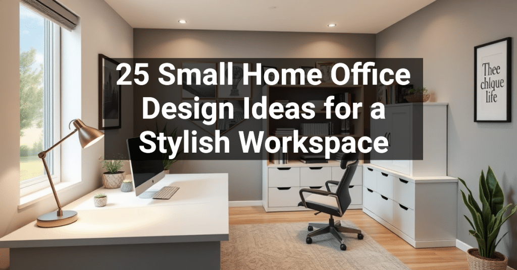 25 Small Home Office Design Ideas for a Stylish Workspace