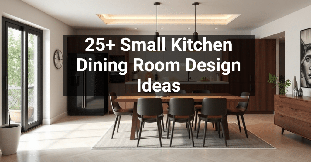 25+ Small Kitchen Dining Room Design Ideas