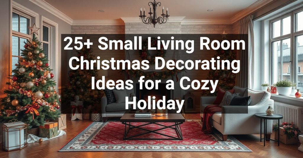 25+ Small Living Room Christmas Decorating Ideas for a Cozy Holiday