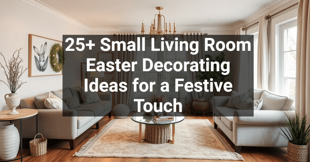 25+ Small Living Room Easter Decorating Ideas for a Festive Touch