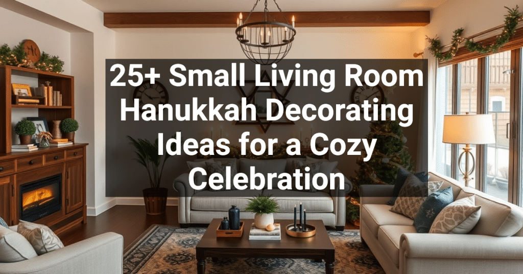 25+ Small Living Room Hanukkah Decorating Ideas for a Cozy Celebration