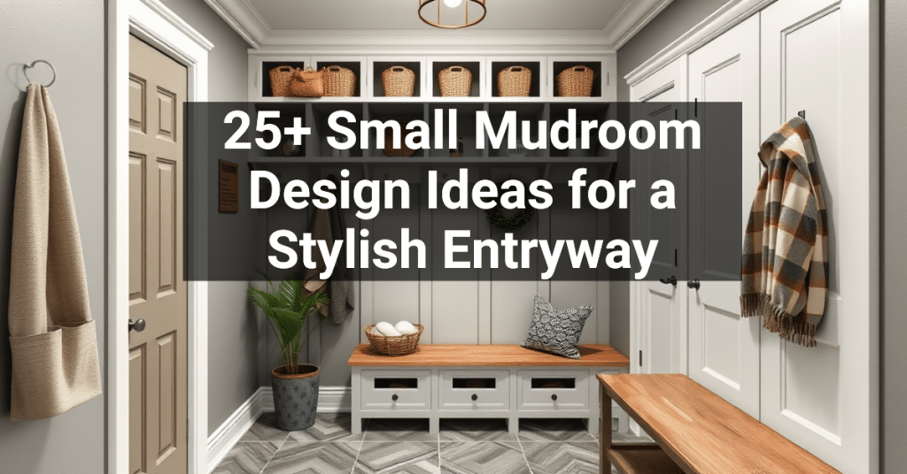 25+ Small Mudroom Design Ideas for a Stylish Entryway