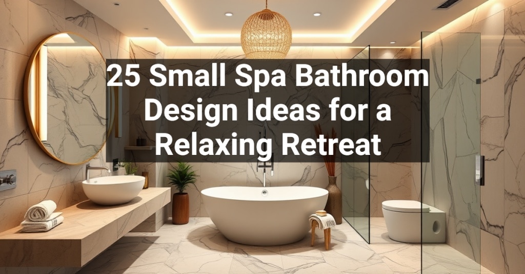 25 Small Spa Bathroom Design Ideas for a Relaxing Retreat