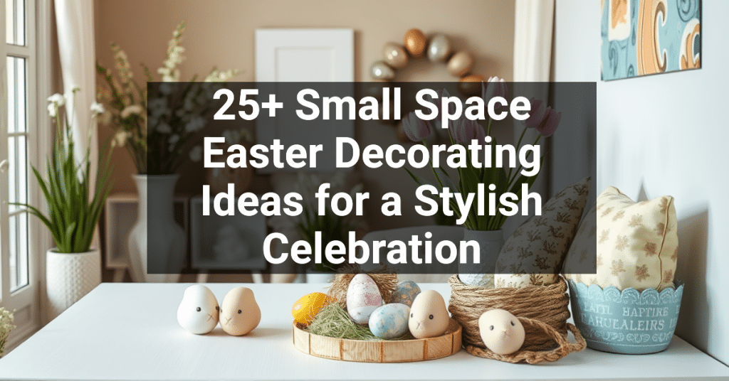 25+ Small Space Easter Decorating Ideas for a Stylish Celebration