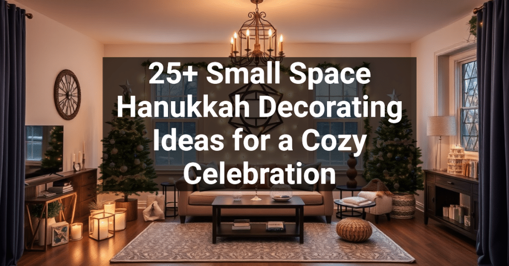 25+ Small Space Hanukkah Decorating Ideas for a Cozy Celebration