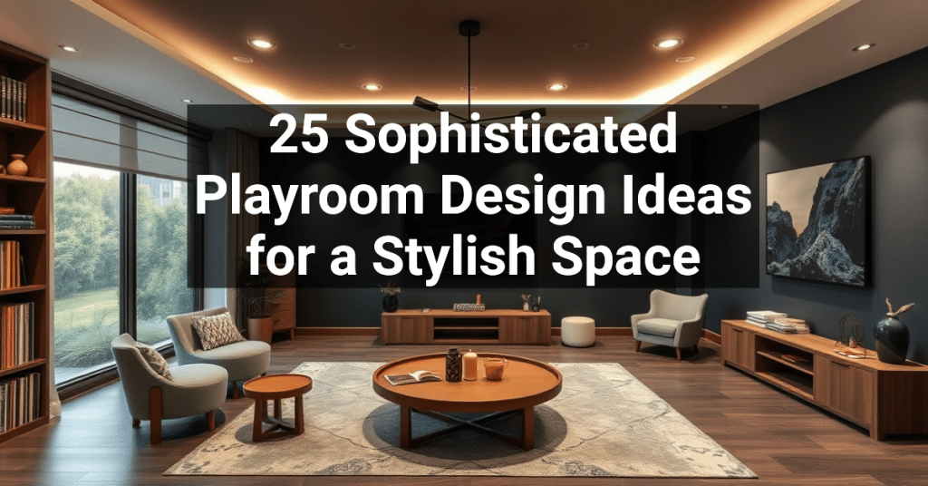 25 Sophisticated Playroom Design Ideas for a Stylish Space