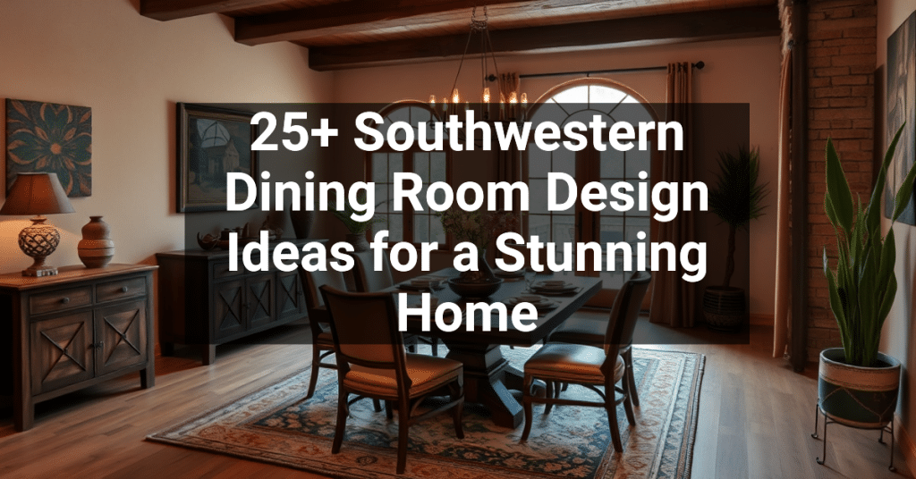 25+ Southwestern Dining Room Design Ideas for a Stunning Home