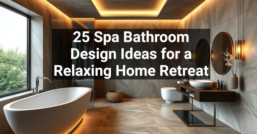 25 Spa Bathroom Design Ideas for a Relaxing Home Retreat