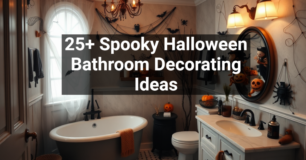 25+ Spooky Halloween Bathroom Decorating Ideas