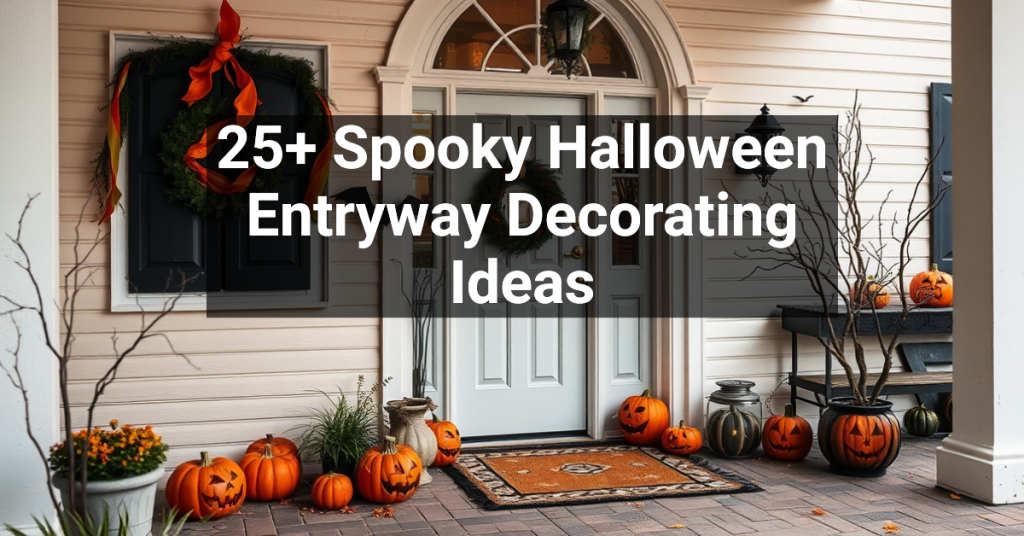 25+ Spooky Halloween Entryway Decorating Ideas