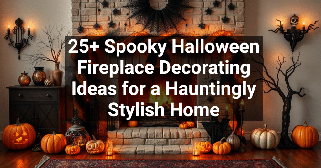 25+ Spooky Halloween Fireplace Decorating Ideas for a Hauntingly Stylish Home