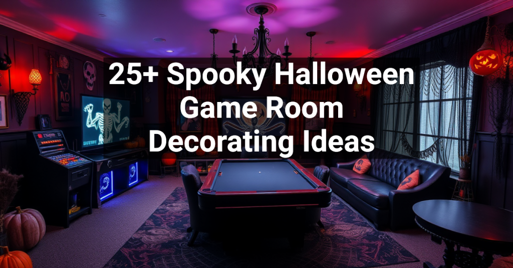 25+ Spooky Halloween Game Room Decorating Ideas