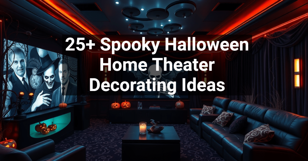 25+ Spooky Halloween Home Theater Decorating Ideas