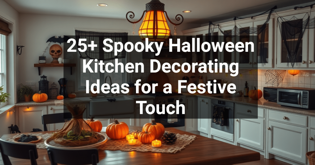 25+ Spooky Halloween Kitchen Decorating Ideas for a Festive Touch