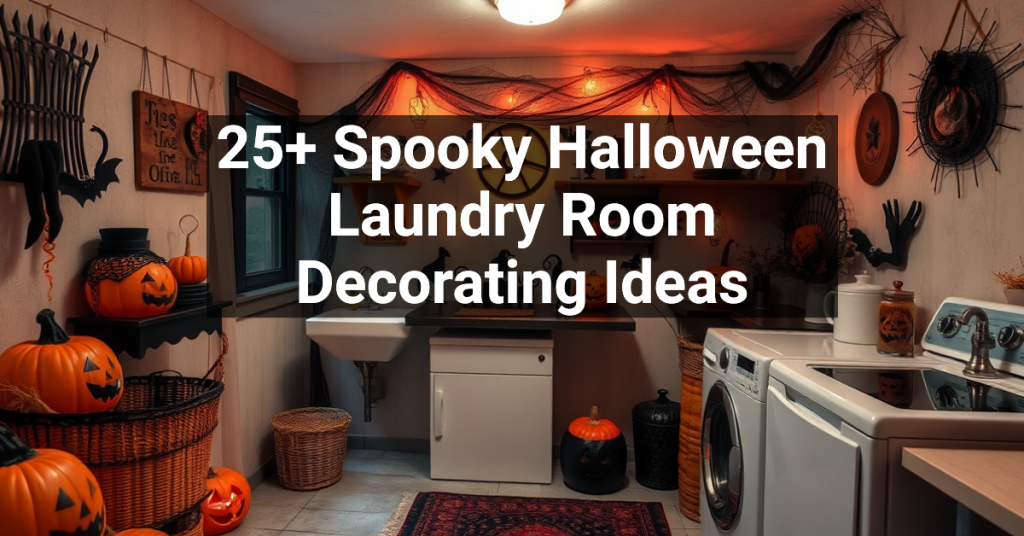 25+ Spooky Halloween Laundry Room Decorating Ideas