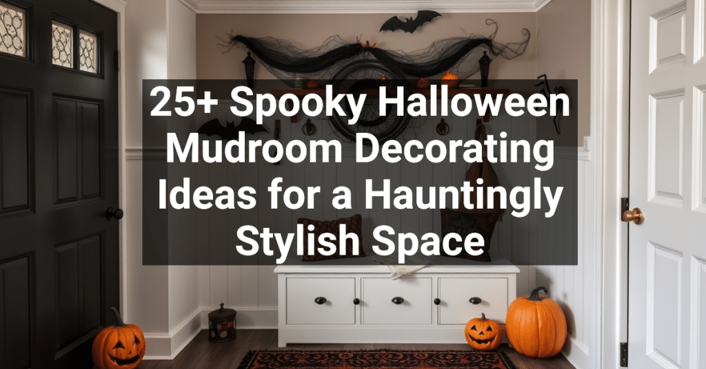 25+ Spooky Halloween Mudroom Decorating Ideas for a Hauntingly Stylish Space