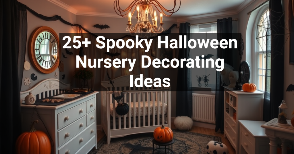 25+ Spooky Halloween Nursery Decorating Ideas