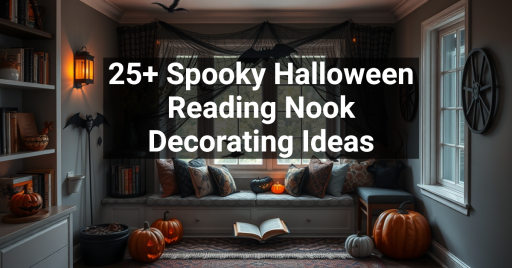 25+ Spooky Halloween Reading Nook Decorating Ideas