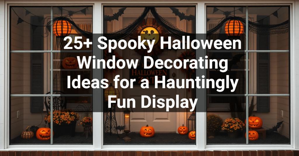 25+ Spooky Halloween Window Decorating Ideas for a Hauntingly Fun Display