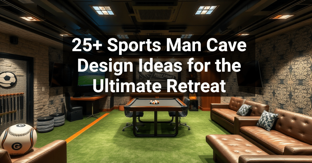 25+ Sports Man Cave Design Ideas for the Ultimate Retreat