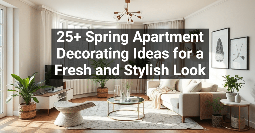 25+ Spring Apartment Decorating Ideas for a Fresh and Stylish Look