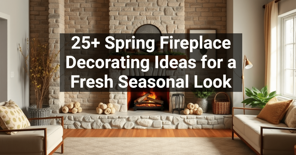 25+ Spring Fireplace Decorating Ideas for a Fresh Seasonal Look