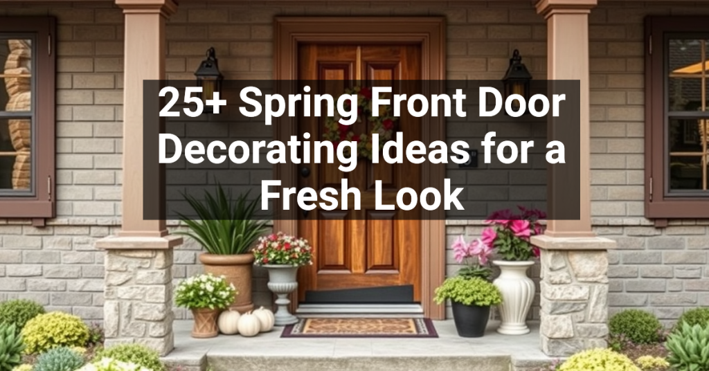 25+ Spring Front Door Decorating Ideas for a Fresh Look