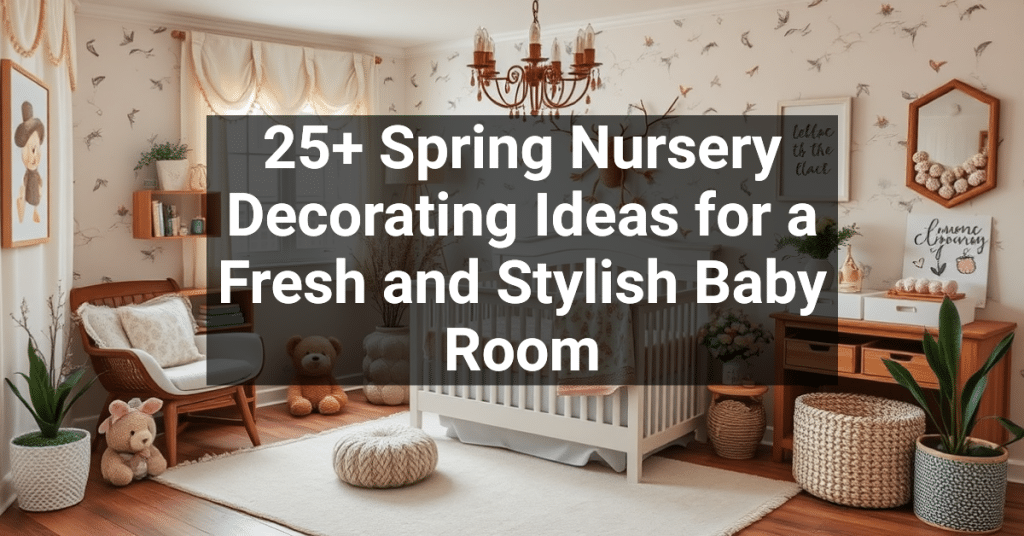 25+ Spring Nursery Decorating Ideas for a Fresh and Stylish Baby Room