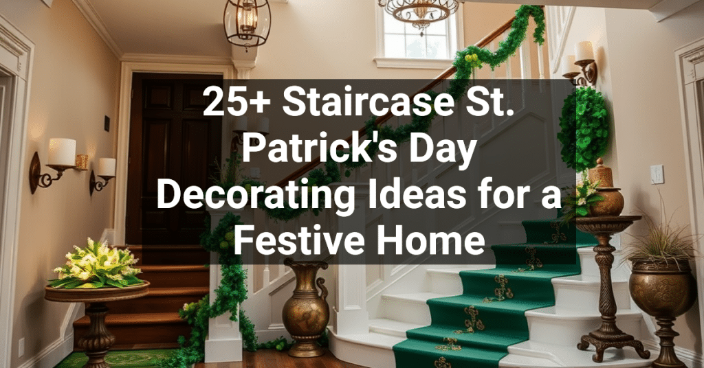 25+ Staircase St. Patrick's Day Decorating Ideas for a Festive Home