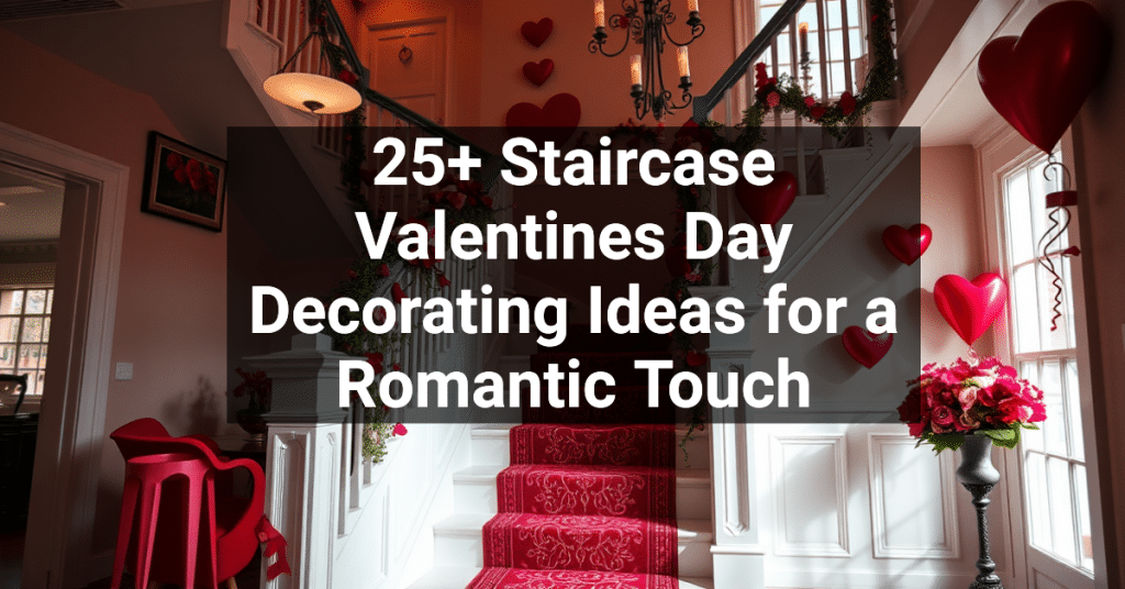 25+ Staircase Valentines Day Decorating Ideas for a Romantic Touch