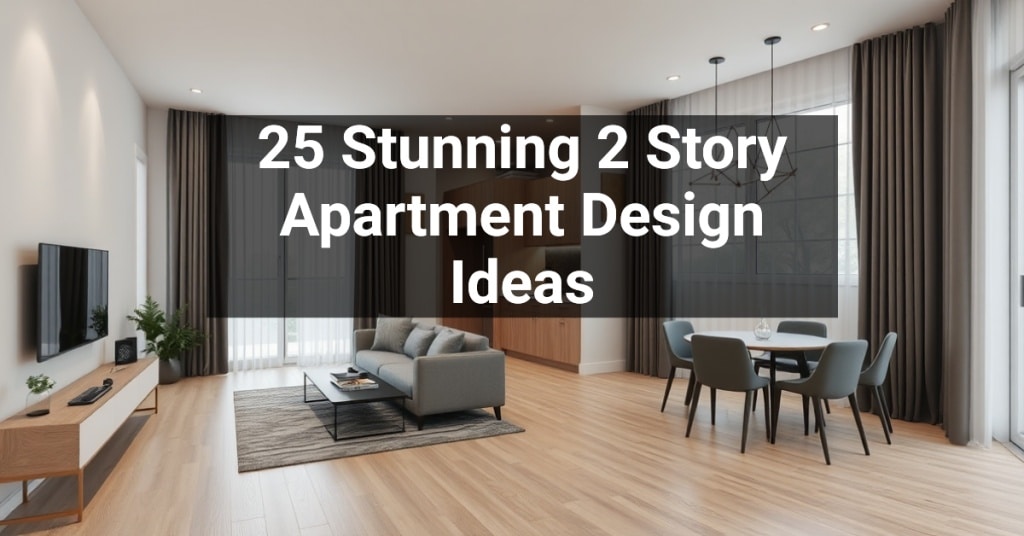 25 Stunning 2 Story Apartment Design Ideas