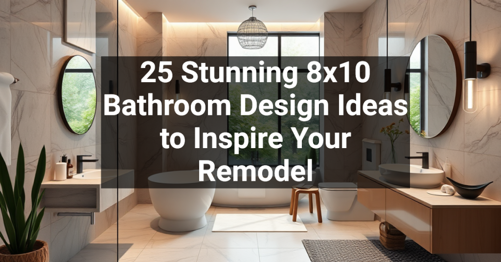 25 Stunning 8x10 Bathroom Design Ideas to Inspire Your Remodel