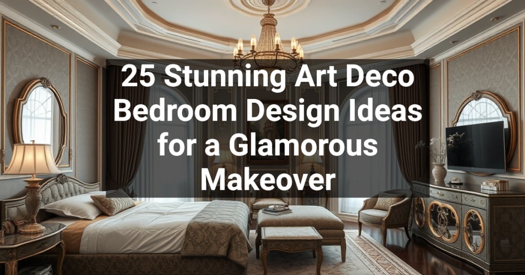 25 Stunning Art Deco Bedroom Design Ideas for a Glamorous Makeover