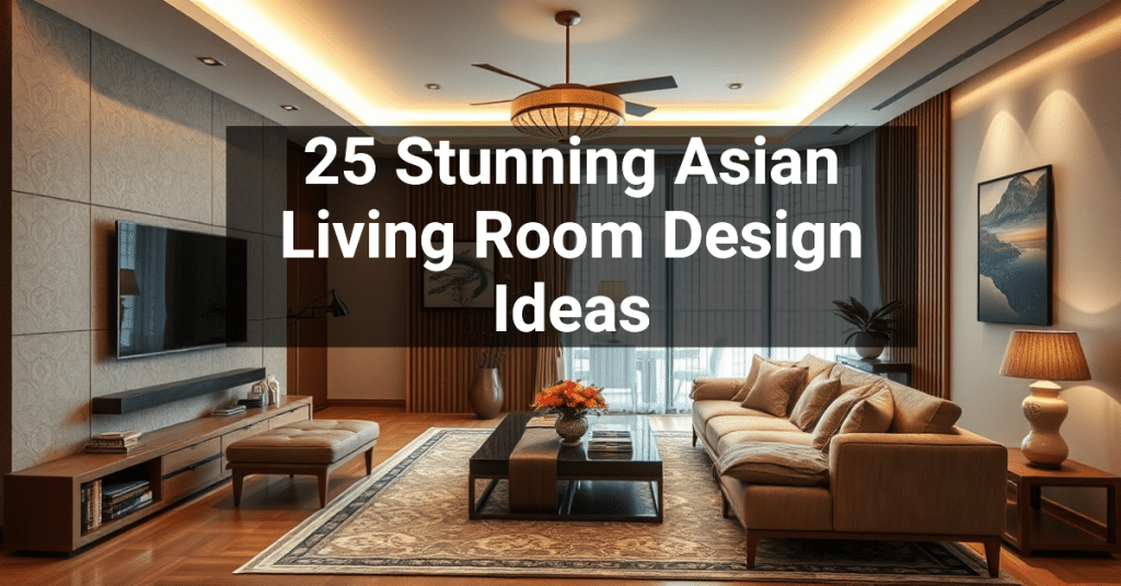 25 Stunning Asian Living Room Design Ideas