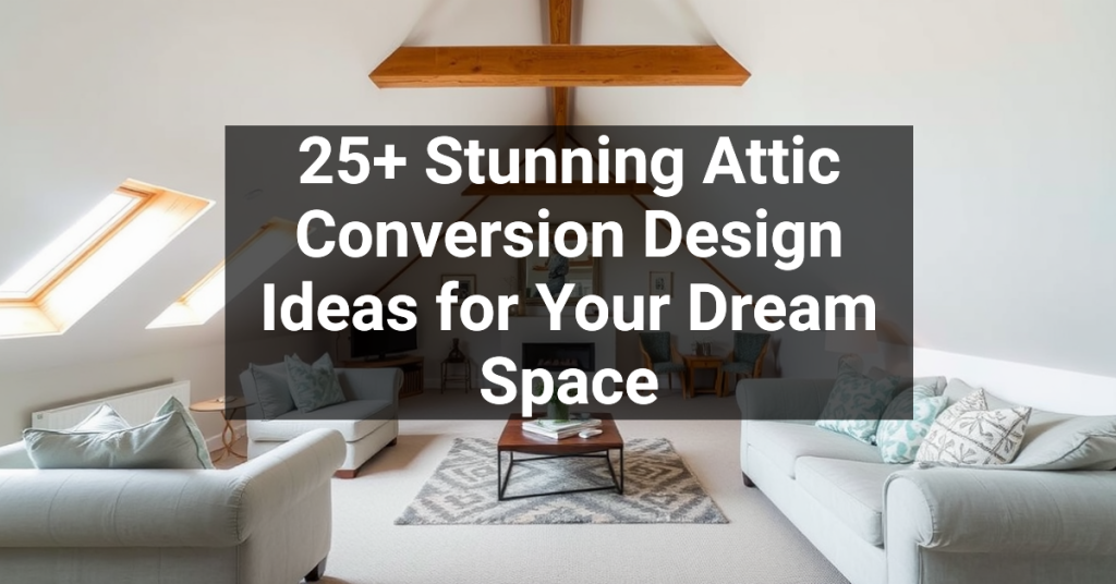 25+ Stunning Attic Conversion Design Ideas for Your Dream Space