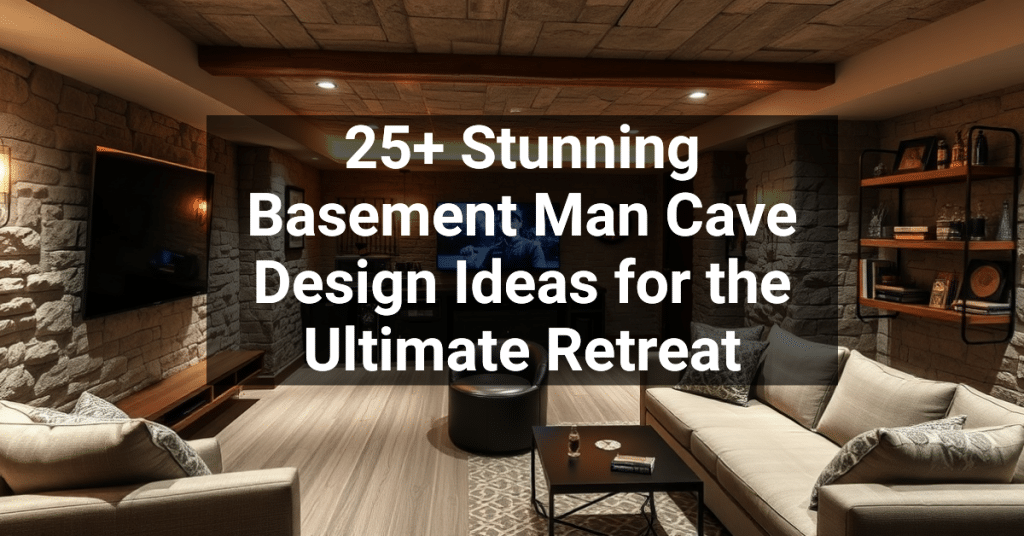 25+ Stunning Basement Man Cave Design Ideas for the Ultimate Retreat