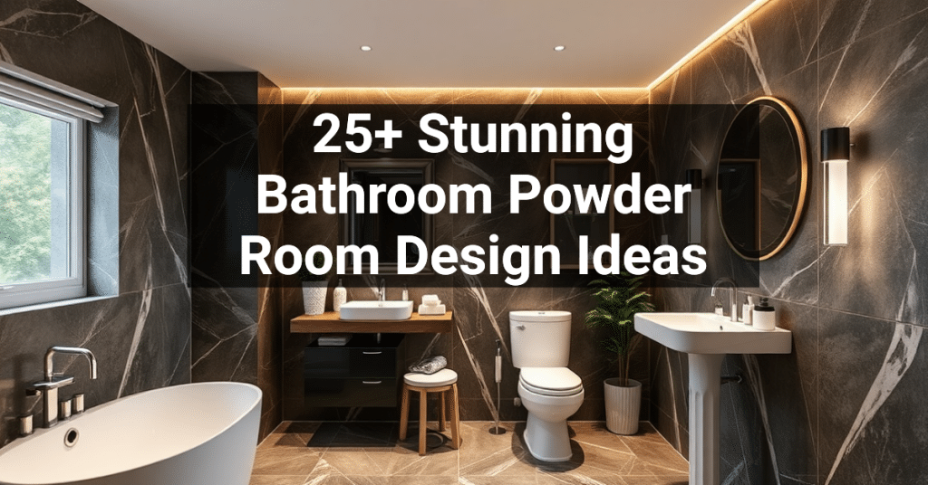 25+ Stunning Bathroom Powder Room Design Ideas