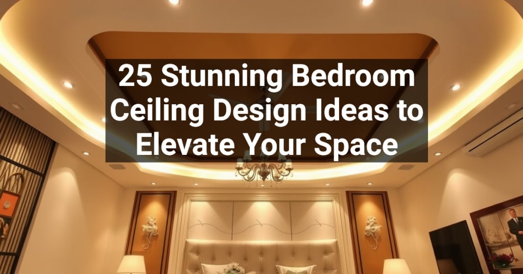 25 Stunning Bedroom Ceiling Design Ideas to Elevate Your Space