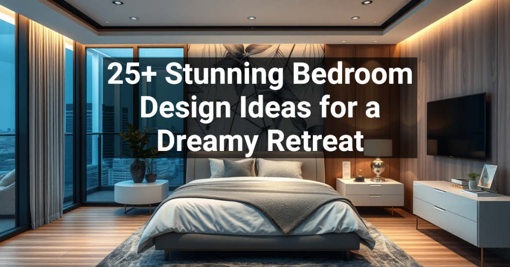 25+ Stunning Bedroom Design Ideas for a Dreamy Retreat