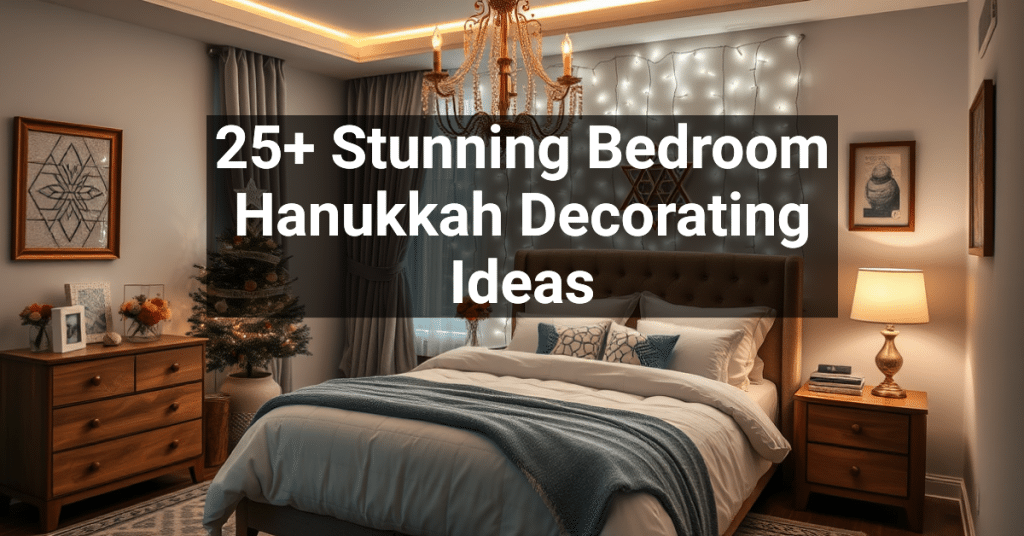 25+ Stunning Bedroom Hanukkah Decorating Ideas